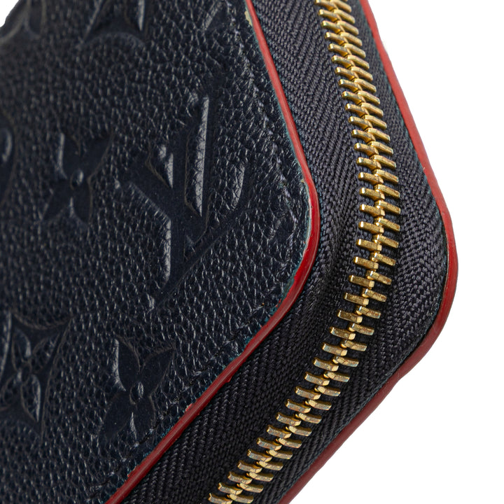 Monogram Empreinte Zippy Long Wallet Blue - Gaby Paris
