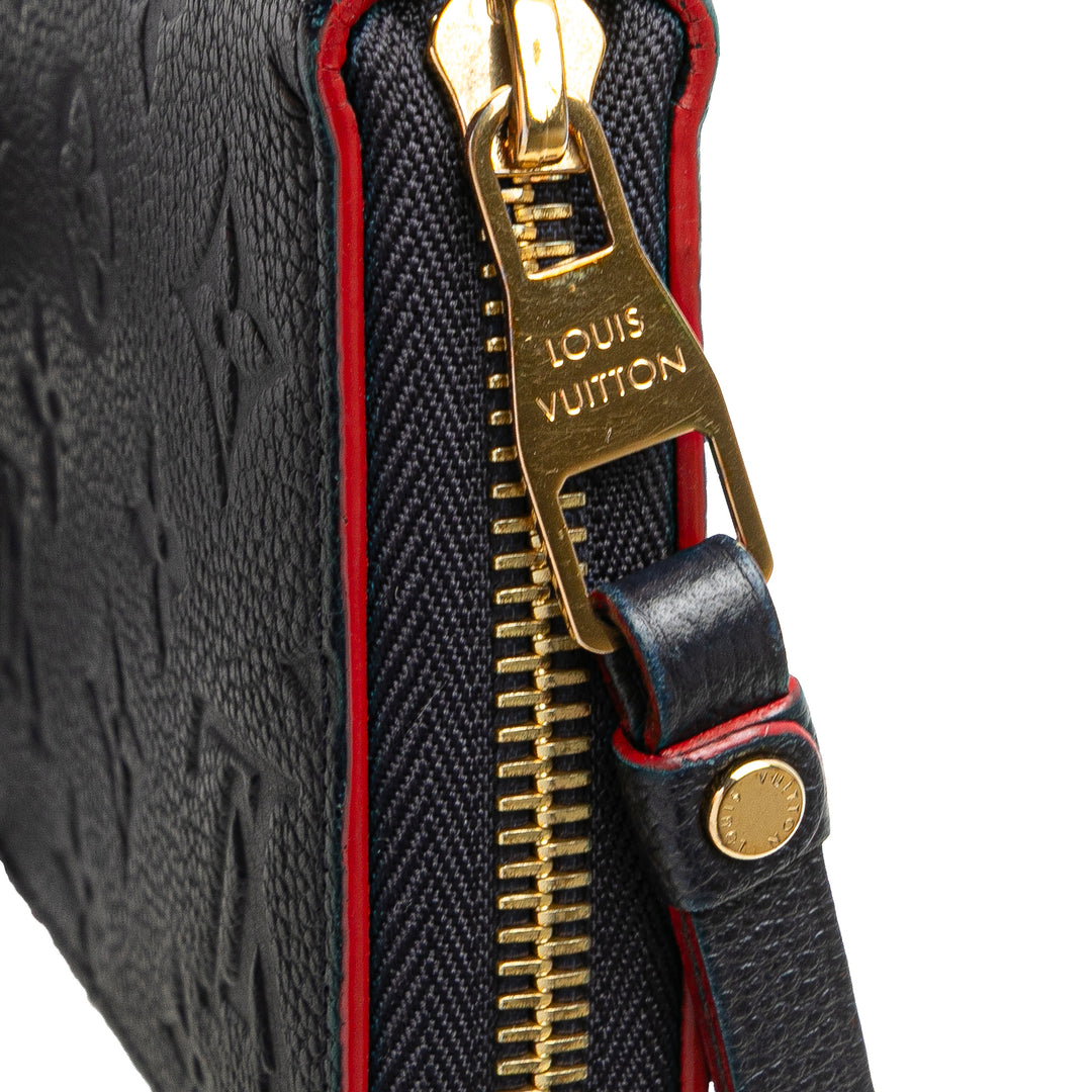 Monogram Empreinte Zippy Long Wallet Blue - Gaby Paris