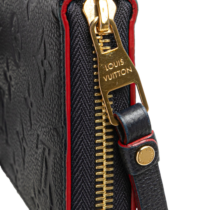 Monogram Empreinte Zippy Long Wallet Blue - Gaby Paris
