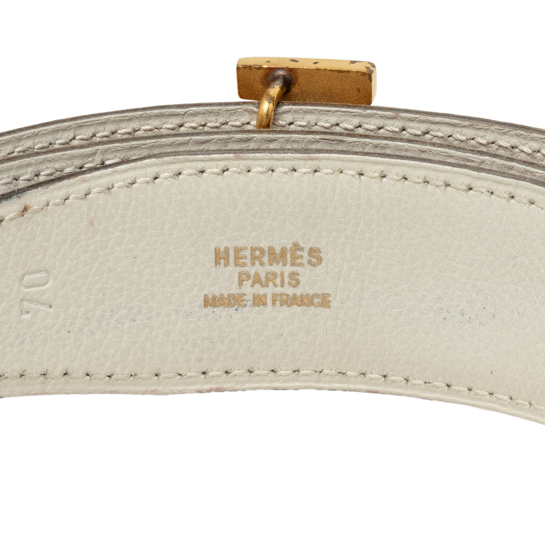 Hermès Ceinture Courchevel Constance H Réversible Marron – vue 5 – GABY PARIS