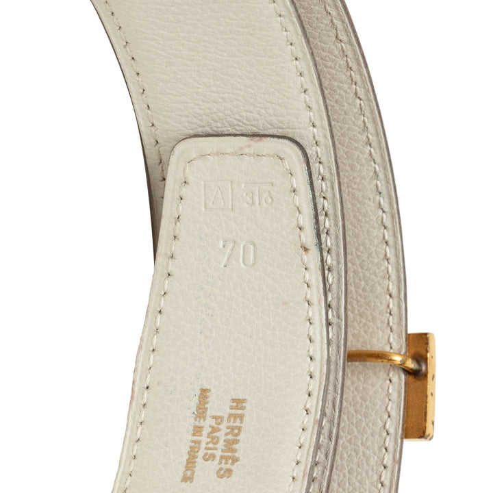 Hermès Ceinture Courchevel Constance H Réversible Marron – vue 6 – GABY PARIS