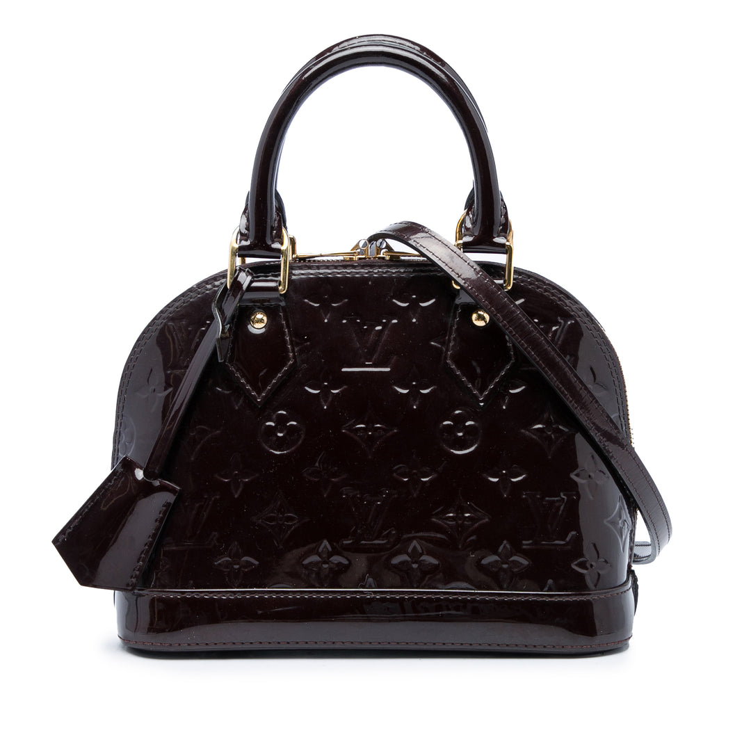 Louis Vuitton Sac à main Alma Monogram BB Cuir verni Violet – vue principale – GABY PARIS