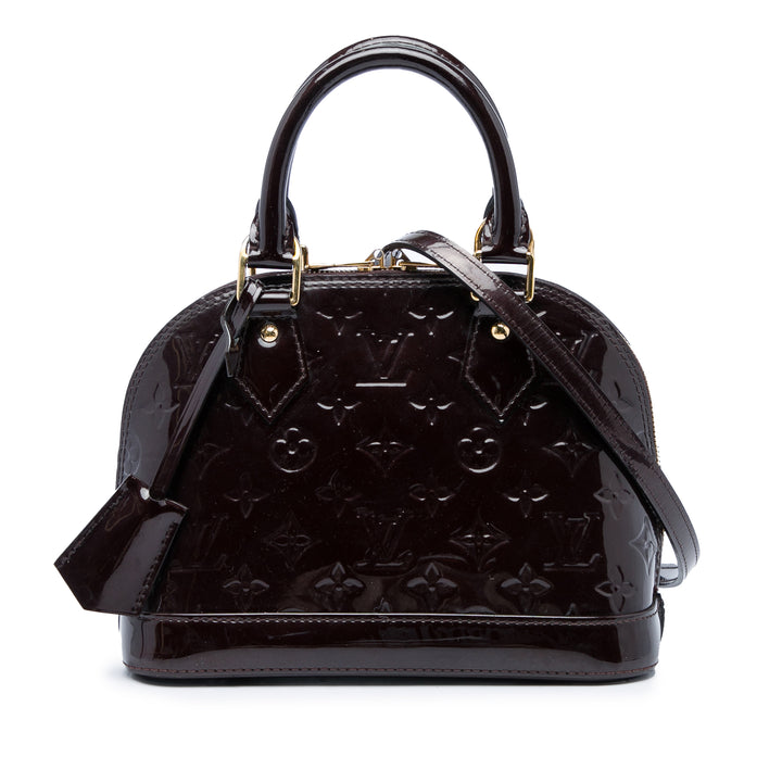 Louis Vuitton Sac à main Alma Monogram BB Cuir verni Violet – vue principale – GABY PARIS