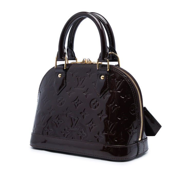 Louis Vuitton Sac à main Alma Monogram BB Cuir verni Violet – vue 2 – GABY PARIS