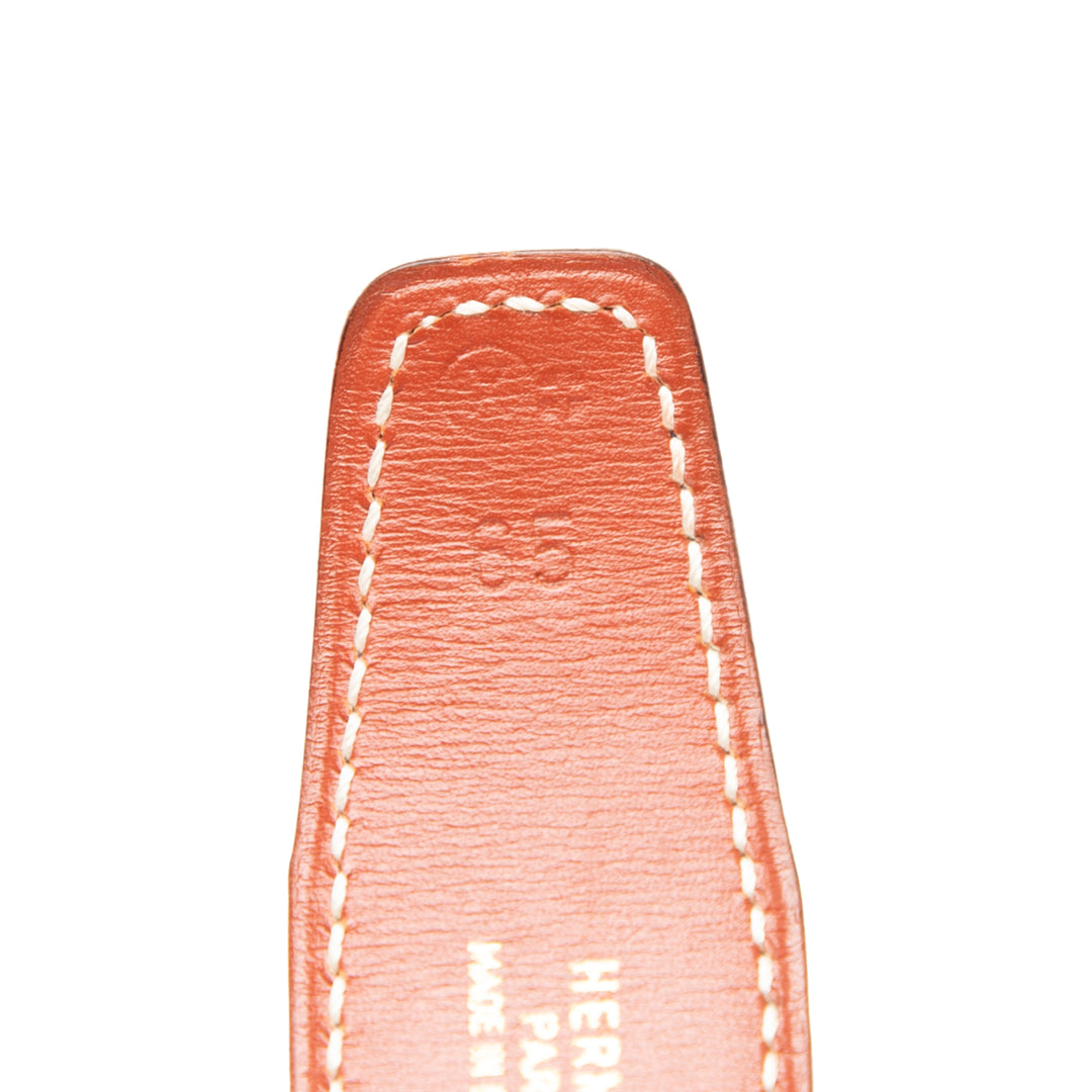 Hermès Box Veau Chaine d Ancre Reversible Belt 65