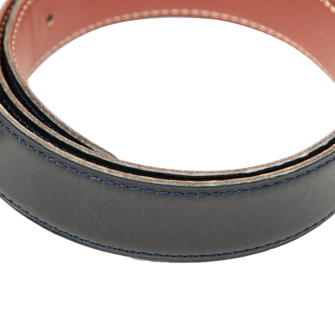 Hermès Box Veau Chaine d Ancre Reversible Belt 65