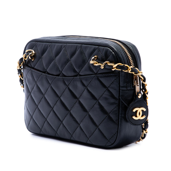 Chanel Mini CC Matelassé Cuir d’agneau Pocket Chain Sac caméra