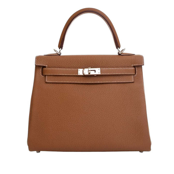 Hermès Togo Kelly II Retourne 25 Marron