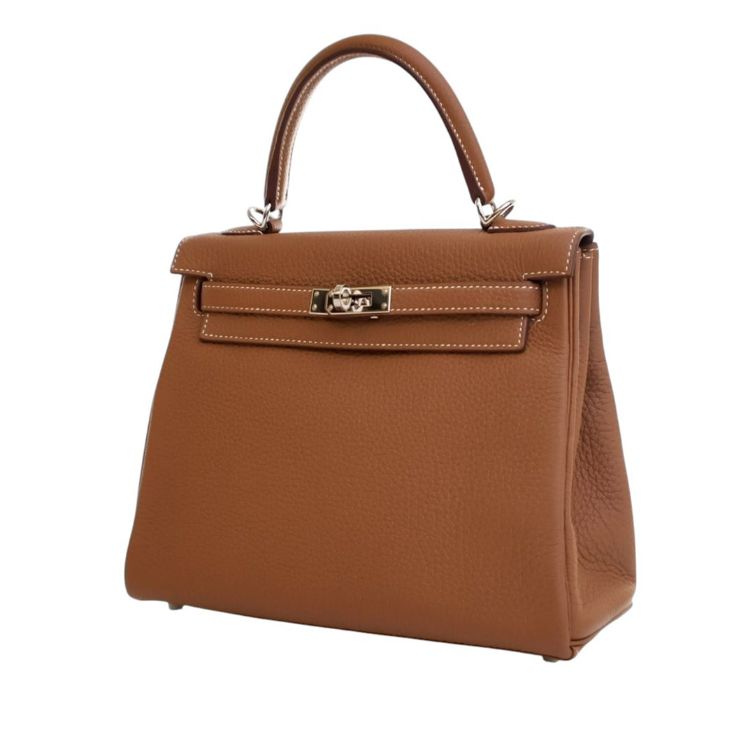 Hermès Togo Kelly II Retourne 25 Marron