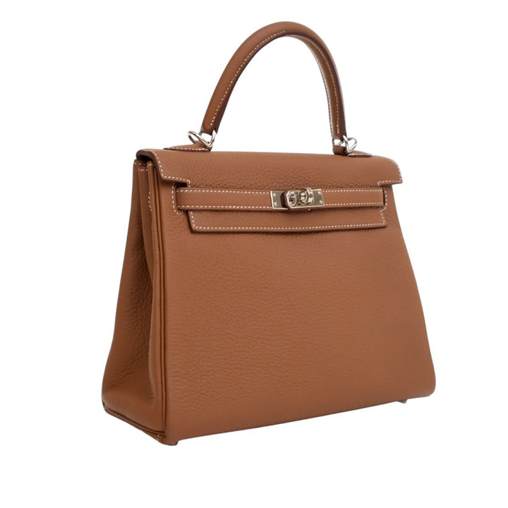 Hermès Togo Kelly II Retourne 25 Marron