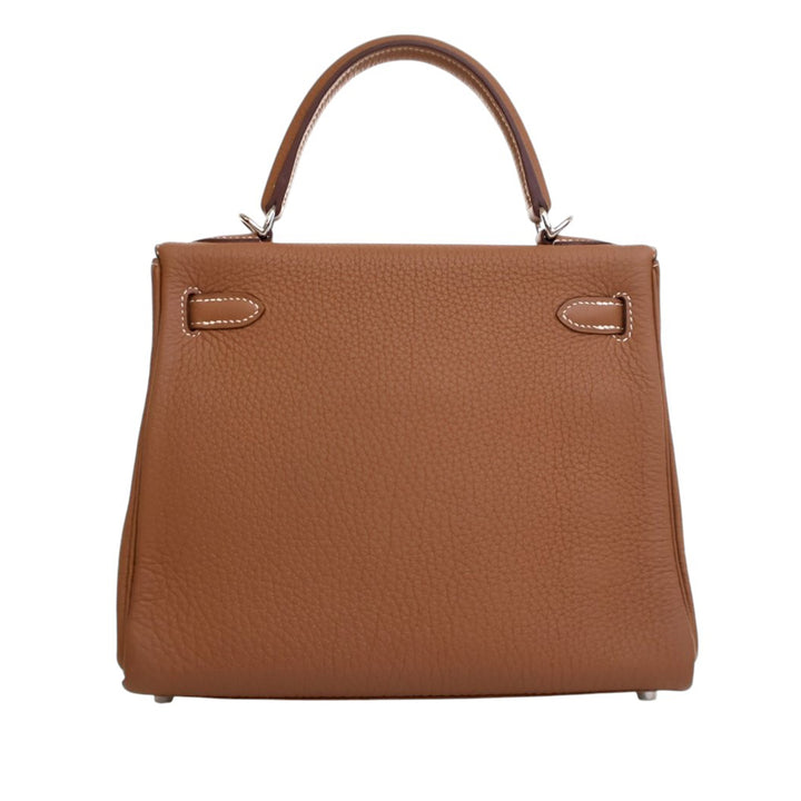 Hermès Togo Kelly II Retourne 25 Marron