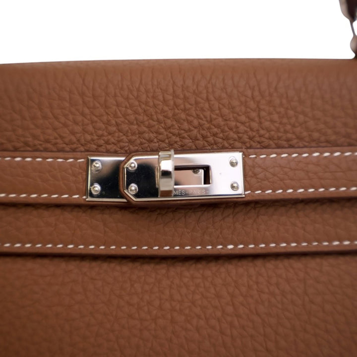 Hermès Togo Kelly II Retourne 25 Marron