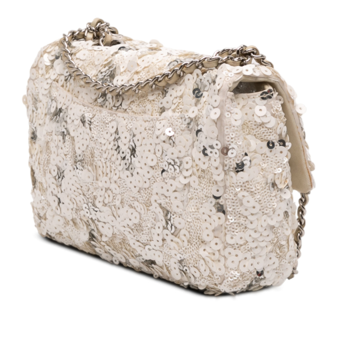 Chanel Mini Rectangular Classic Toile Sequins Simple rabat – GABY PARIS Authentique