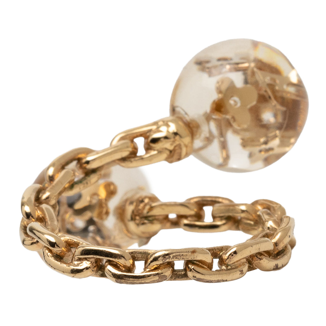 Louis Vuitton plaqué Bubble Resin Monogram Inclusion Bague
