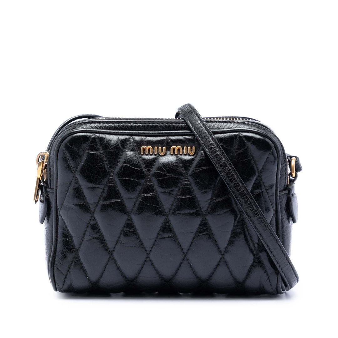 Miu Miu Matelasse Nappa Camera Sac porté croisé