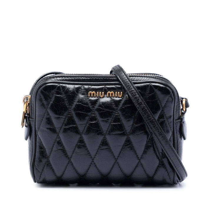 Miu Miu Matelasse Nappa Camera Sac porté croisé