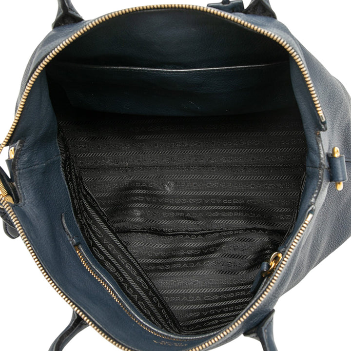 Prada Vitello Daino Zip Top Sac