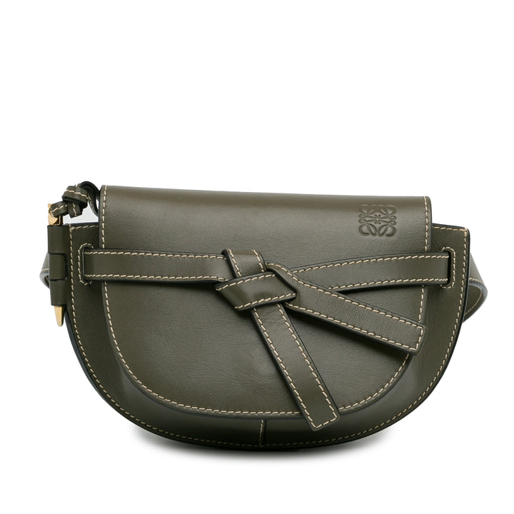 Mini Gate Belt Bag Green - Gaby Paris