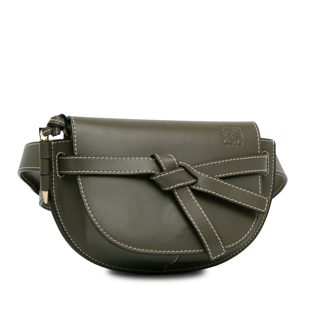 Mini Gate Belt Bag Green - Gaby Paris