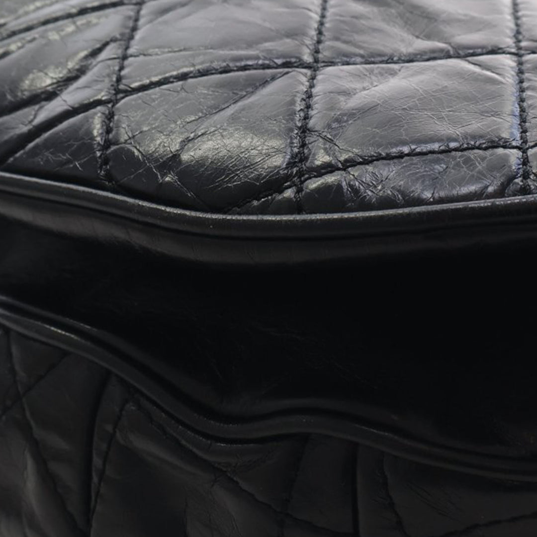 Chanel Medium Matelassé Glazed Cuir de veau Bubble CC à rabat