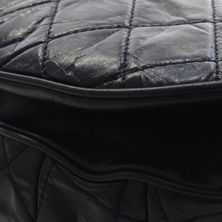 Chanel Medium Matelassé Glazed Cuir de veau Bubble CC à rabat