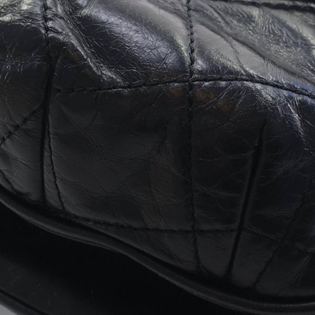 Chanel Medium Matelassé Glazed Cuir de veau Bubble CC à rabat