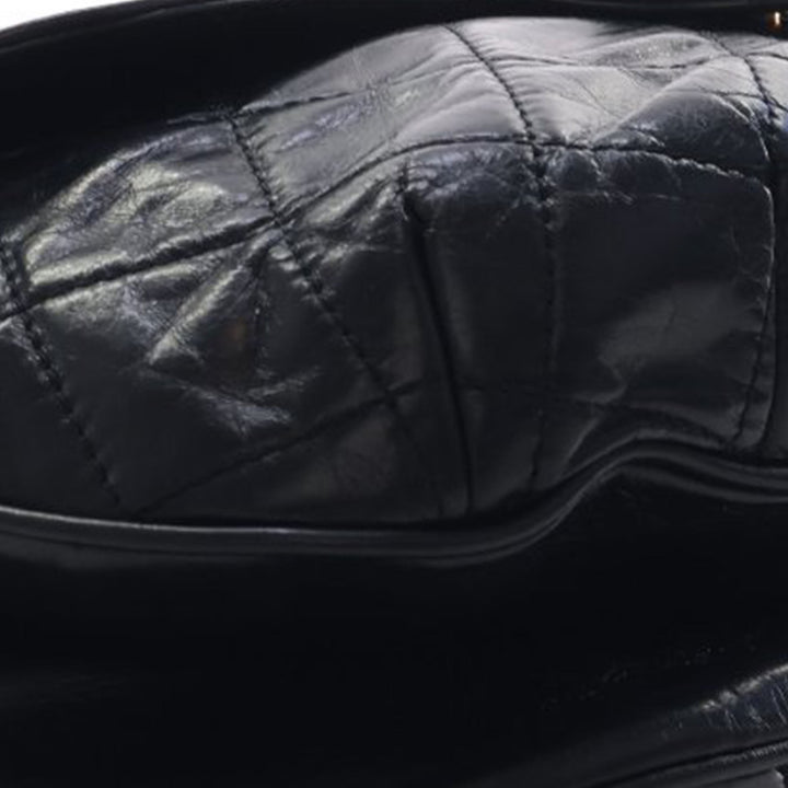 Chanel Medium Matelassé Glazed Cuir de veau Bubble CC à rabat