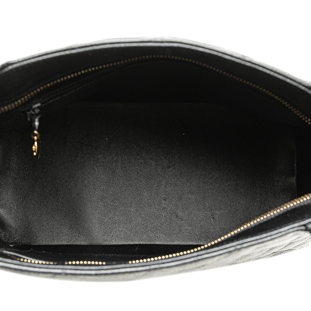 Caviar Medallion Tote Black - Gaby Paris