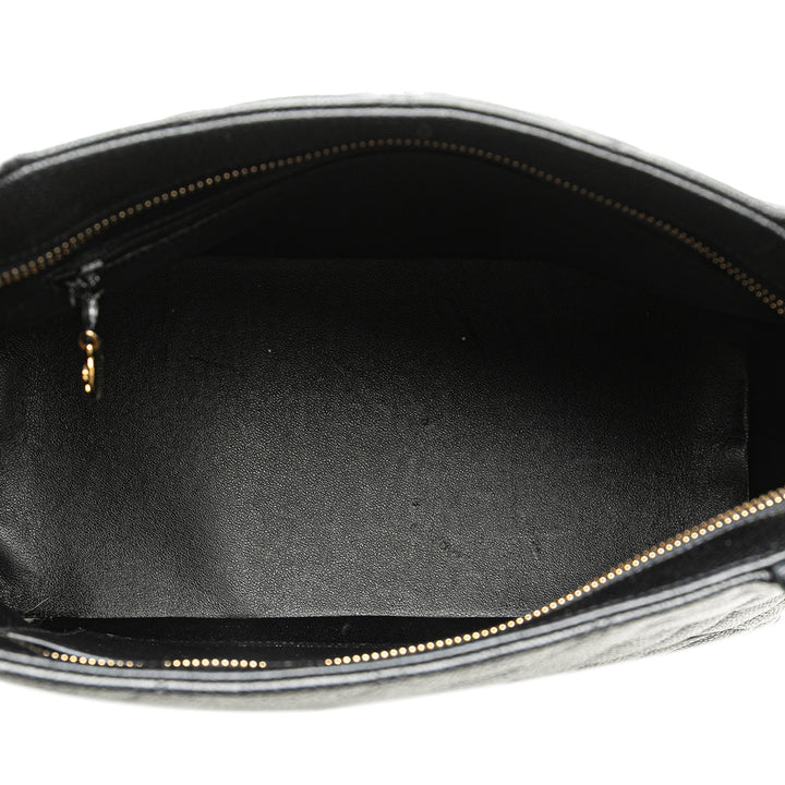 Caviar Medallion Tote Black - Gaby Paris
