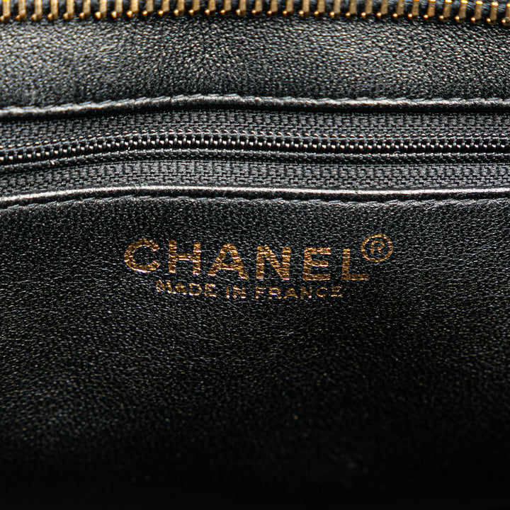 Caviar Medallion Tote Black - Gaby Paris