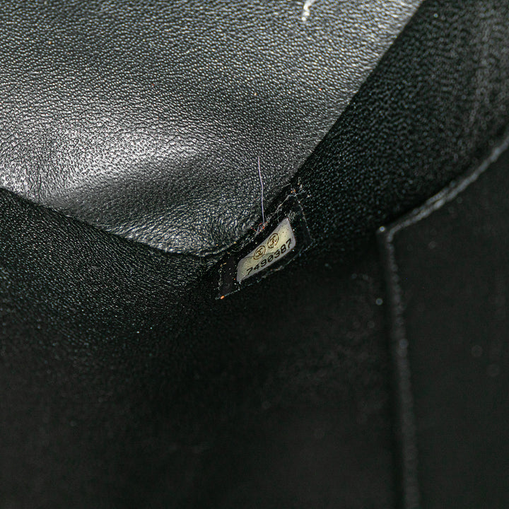 Caviar Medallion Tote Black - Gaby Paris