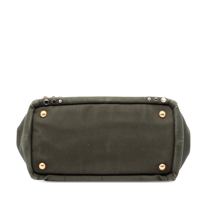 Prada Small Toile Canapa Bijoux Sac