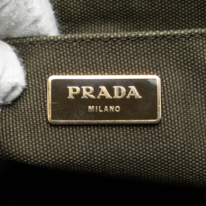 Prada Small Toile Canapa Bijoux Sac