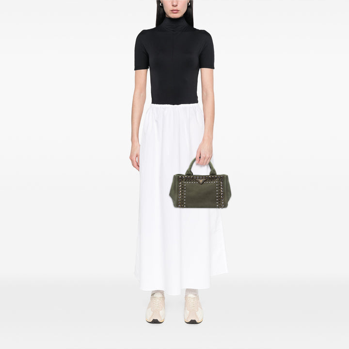 Prada Small Toile Canapa Bijoux Sac
