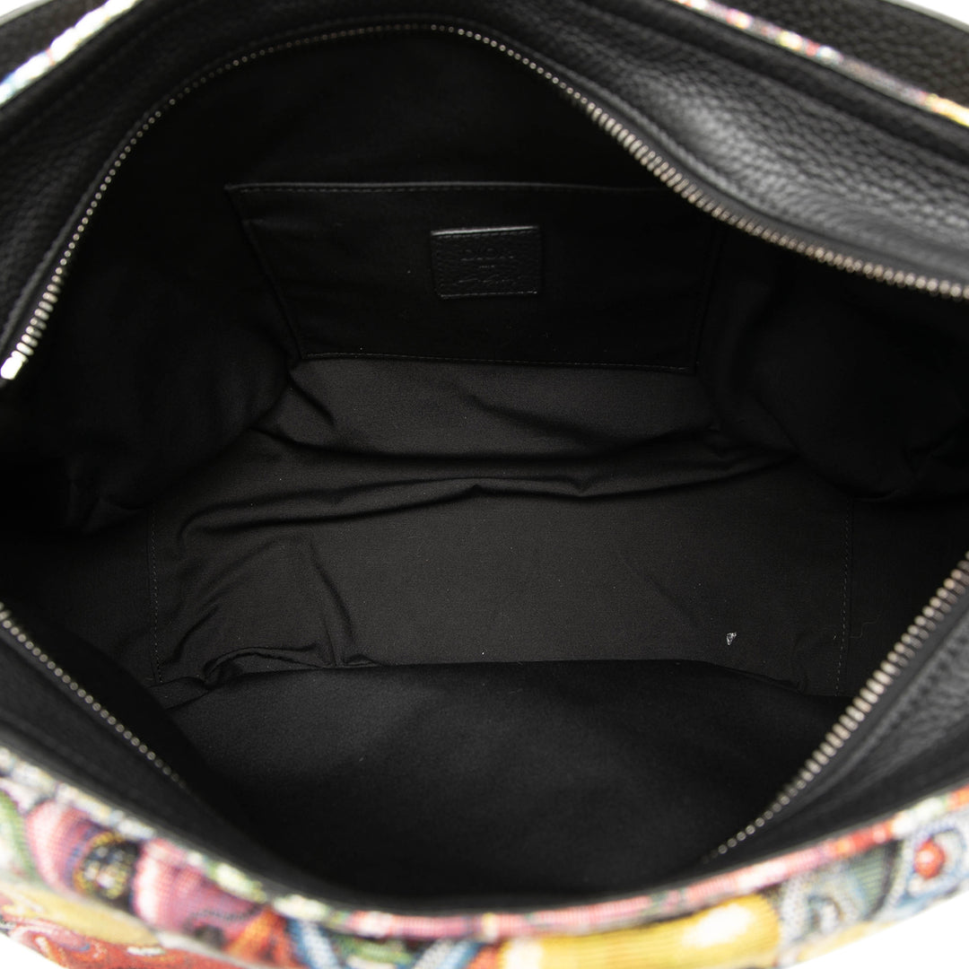 Dior Kenny Scharf Imprimé Souple Saddle Sac Jaune – vue 4 – GABY PARIS