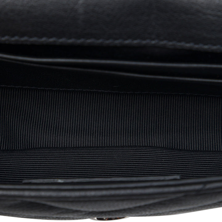 Saint Laurent Chevron Classic Punk Sac à chaîne Baby de mouton Noir – vue 4 – GABY PARIS