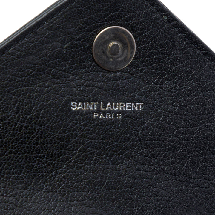 Saint Laurent Chevron Classic Punk Sac à chaîne Baby de mouton Noir – vue 5 – GABY PARIS