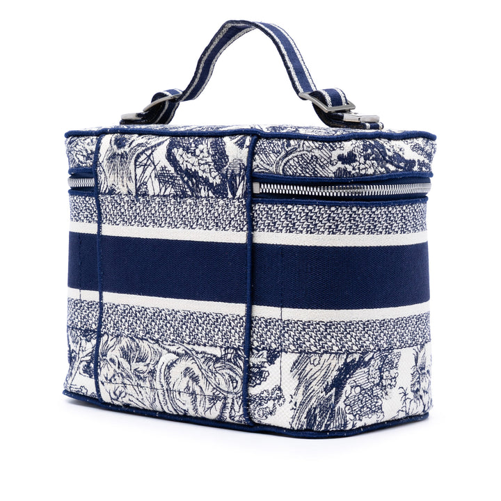 Dior brodé Toile Toile De Jouy DiorTravel Vanity