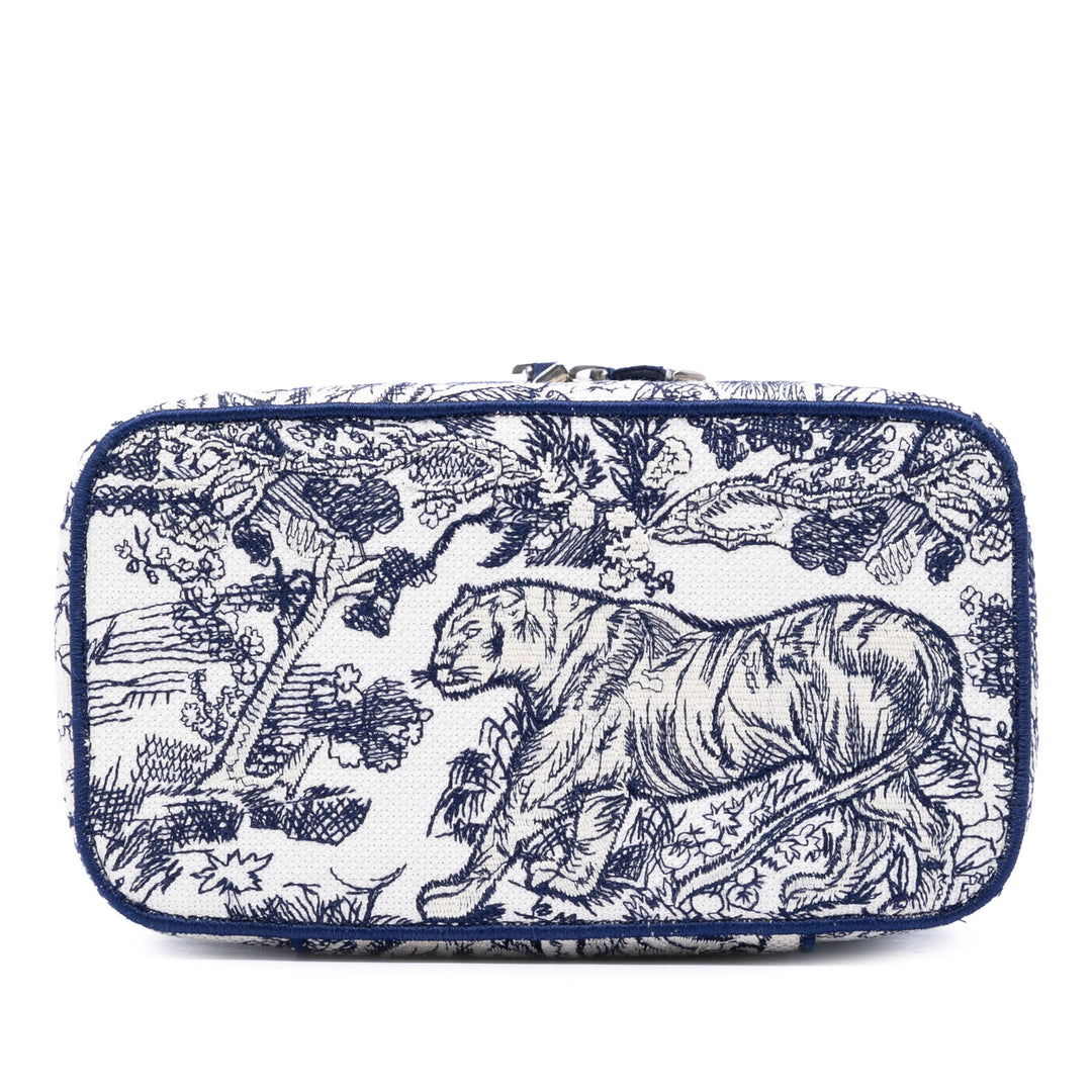 Dior brodé Toile Toile De Jouy DiorTravel Vanity