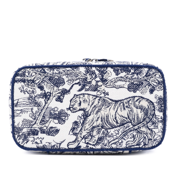 Dior brodé Toile Toile De Jouy DiorTravel Vanity