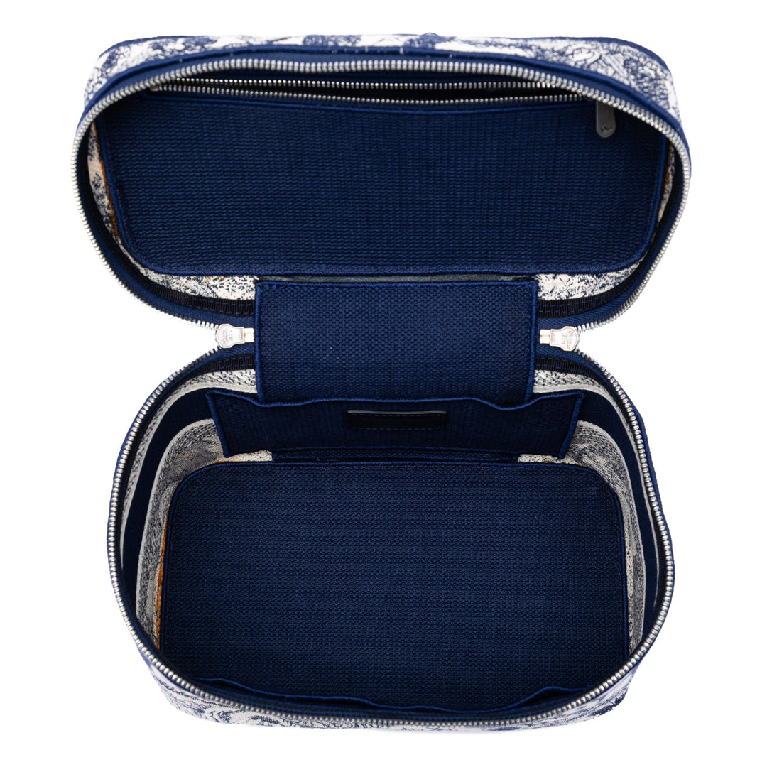 Dior brodé Toile Toile De Jouy DiorTravel Vanity