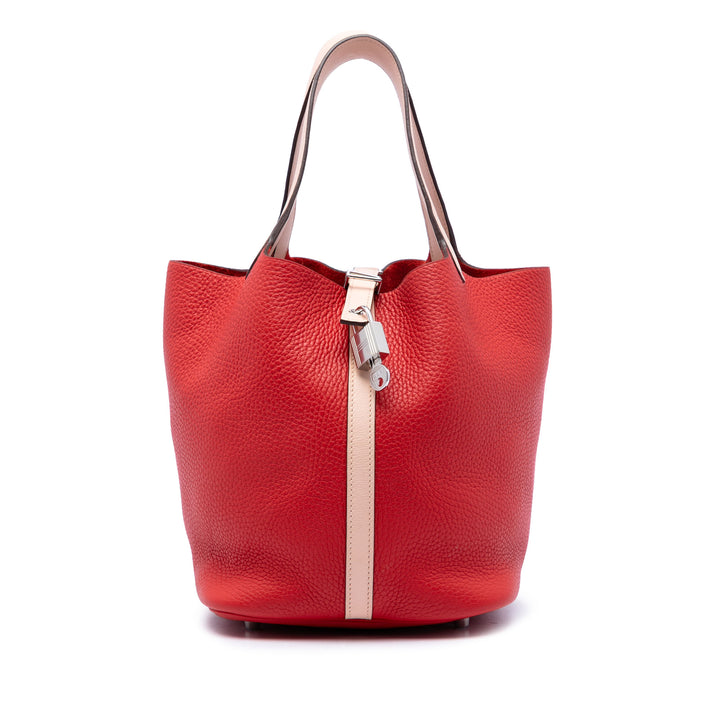 Hermès Bicolore et Picotin Lock 22 Cuir Clémence