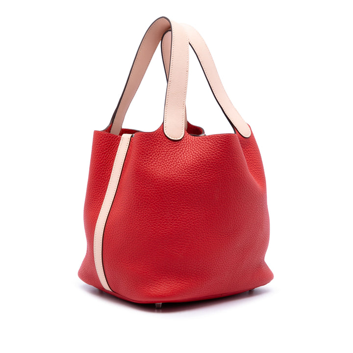 Hermès Bicolore et Picotin Lock 22 Cuir Clémence