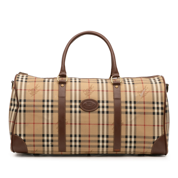 Burberry Haymarket Check Coated Toile Sac de voyage