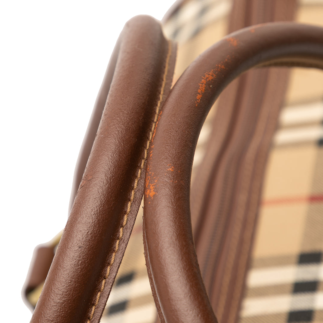 Burberry Haymarket Check Coated Toile Sac de voyage