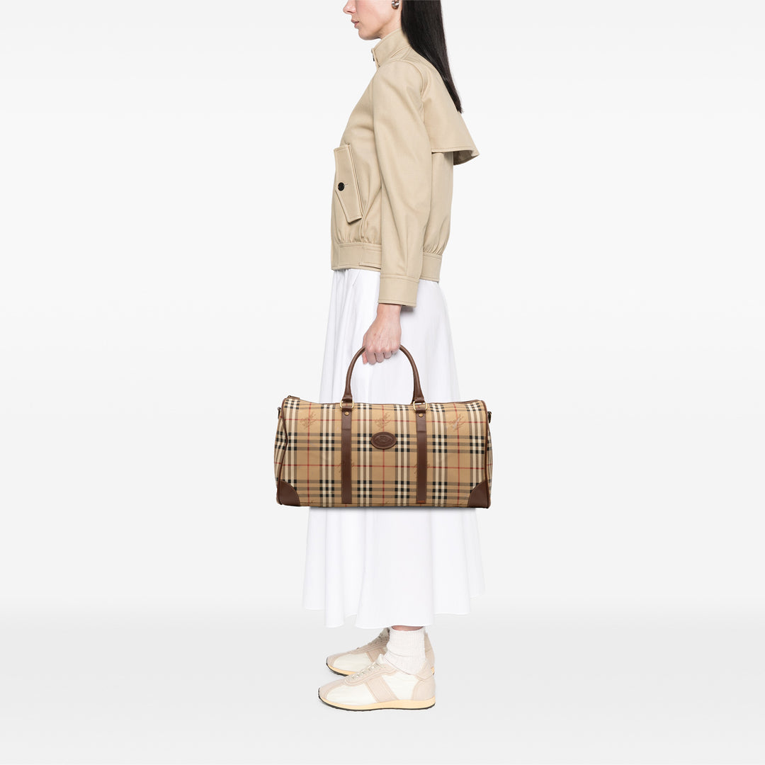 Burberry Haymarket Check Coated Toile Sac de voyage