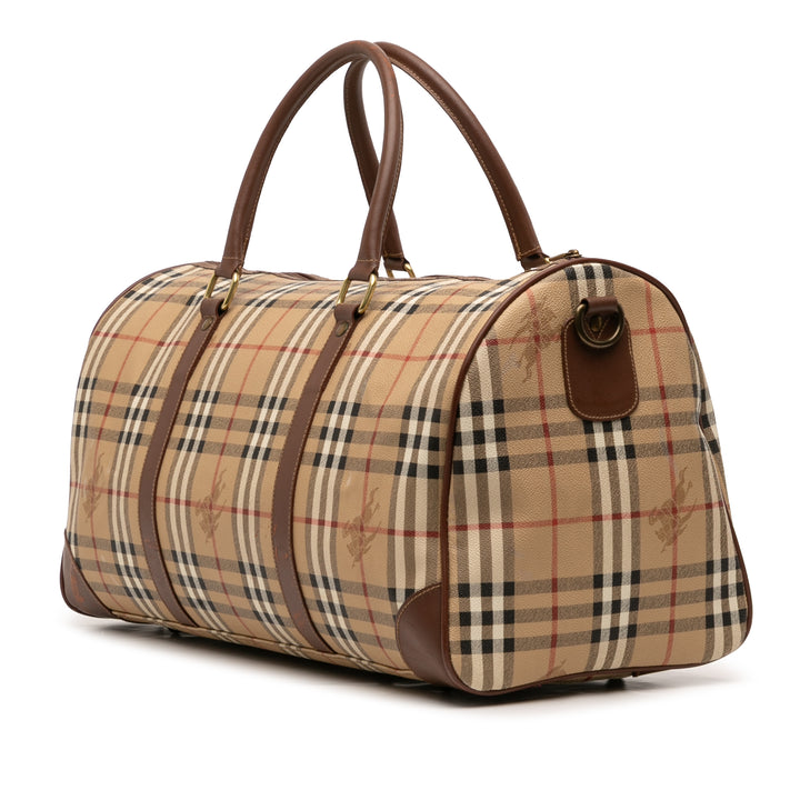 Burberry Haymarket Check Coated Toile Sac de voyage