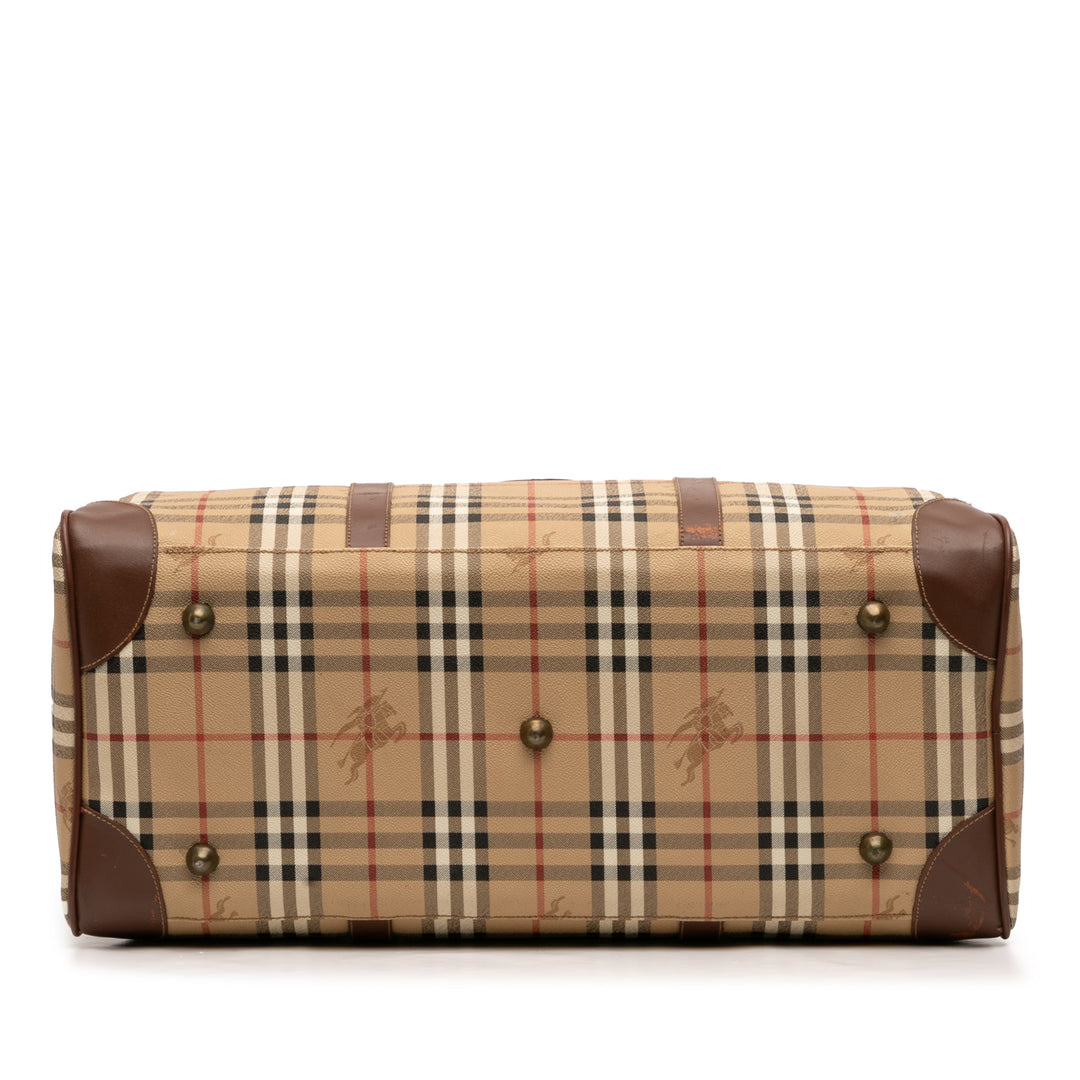 Burberry Haymarket Check Coated Toile Sac de voyage