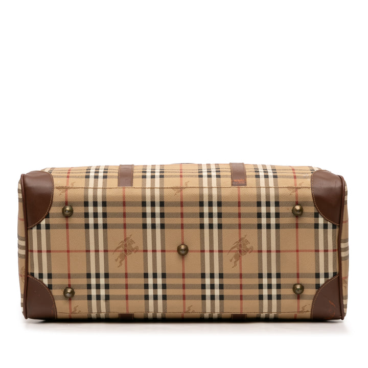 Burberry Haymarket Check Coated Toile Sac de voyage