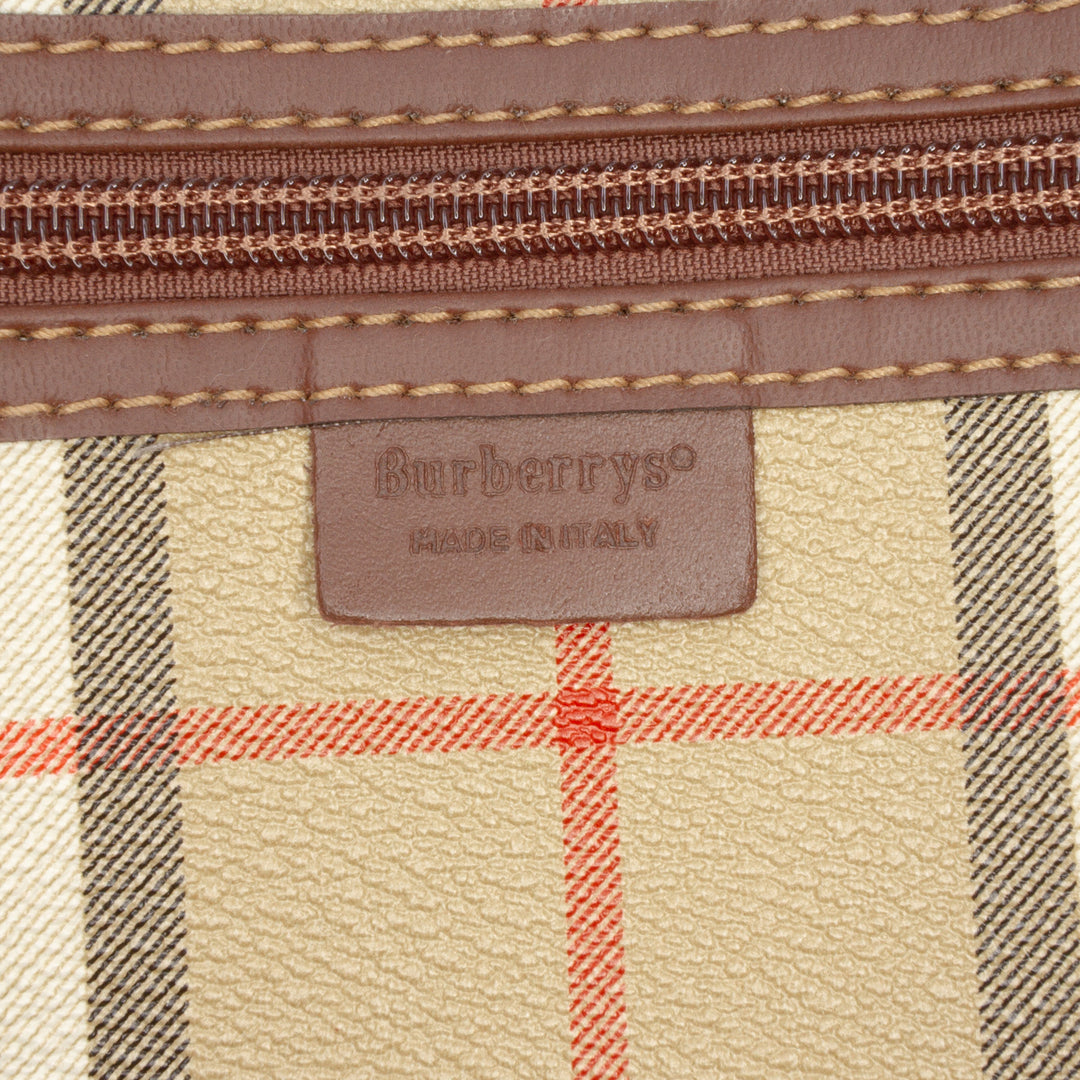 Burberry Haymarket Check Coated Toile Sac de voyage